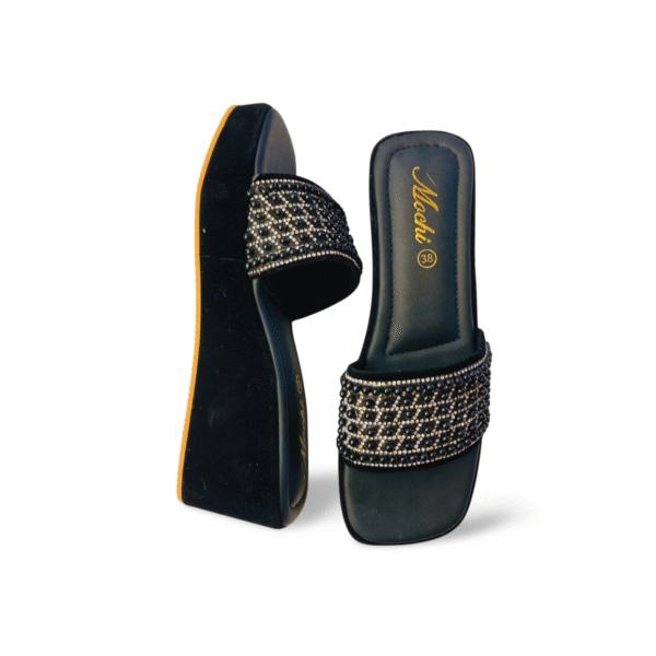Luxelift Wedges: Pearl/crystal embellished, cloud-comfort women's shoes - Image 4